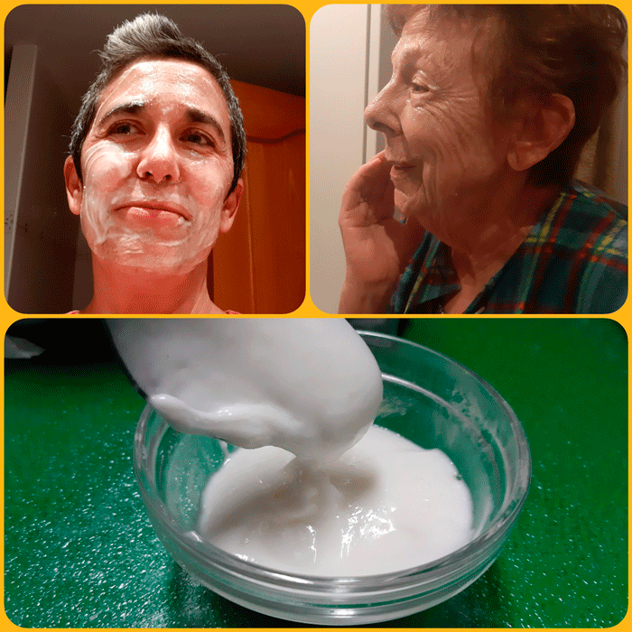 Cosmética con arroz